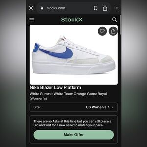 Women’s Nike Blazer Low Platform Blue